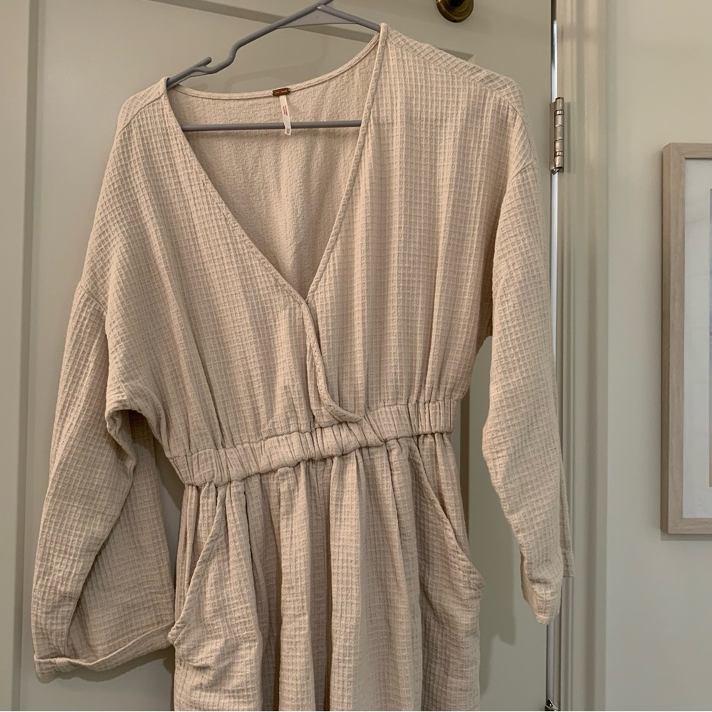 Free People Cream Jumpsuit - Picture 3 of 6